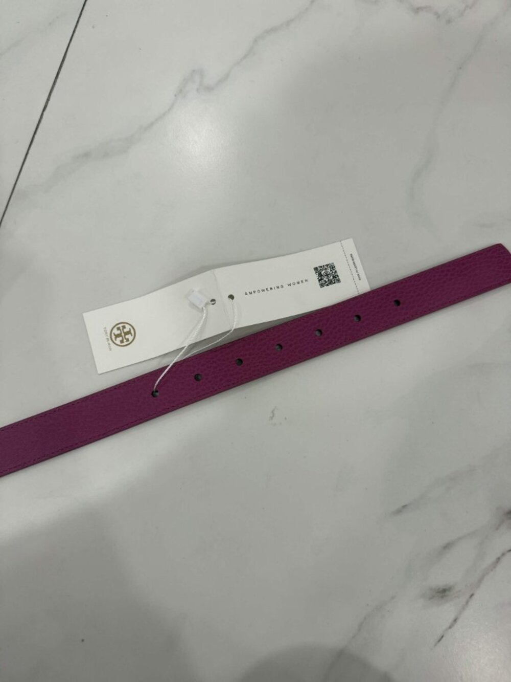 Tory Burch 1" Double T Reversible Belt Women's Size Small - Picture 6 of 6